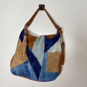 Kensie Jean Leather Patchwork Bag